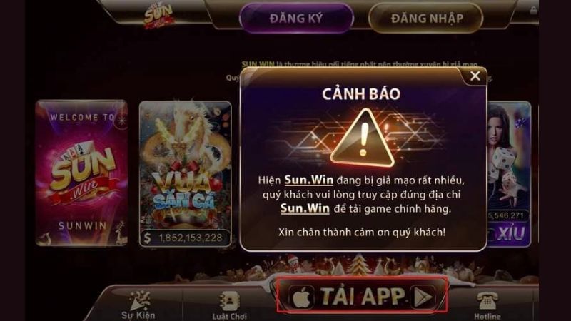 Web Sunwin giả mạo thường hiển thị lỗi tiếng Việt, hình ảnh mờ